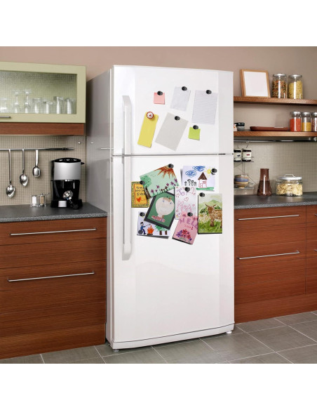 Imanes de Pizarra MIKEDE 60 Piezas Neodimio Negros