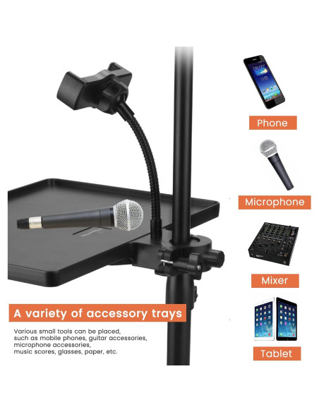 Soporte para Teléfono Móvil JS-1786-9679 Negro Ajustable Soporte para Teléfono Móvil JS-1786-9679 Negro Ajustable