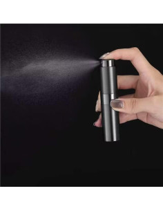 Botella de Spray Atomizador 8ml LISAPACK Recargable Negra 2