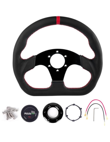 Volante de Carreras RASTP RS-Voleante Genuino 32 cm Cuero