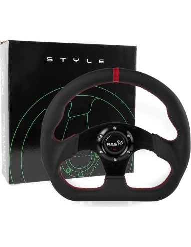 Volante de Carreras RASTP RS-Voleante Genuino 32 cm Cuero