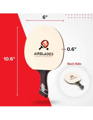 Paleta de Ping Pong AirBlades AB-5000 con Funda Dura