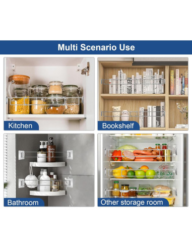 Barras de Refrigerador RV Adevar, Paquete de 4 Ajustables 31-56.5 cm