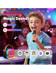 Máquina de Karaoke Mini LED JovialToyz para Niños 3-12 Años 2