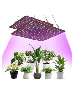 Paquete de 2 Paneles LED Uallhome 200W Espectro Completo