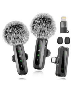 Micrófono Inalámbrico Lavalier K3 para iPhone/Android LED