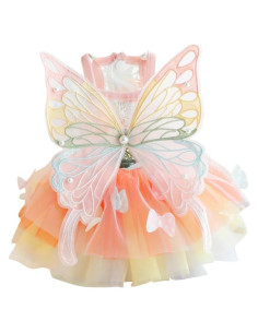 Vestido de Princesa para Perros Pequeños AZA Mariposa M
