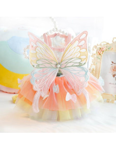 Vestido de Princesa para Perros Pequeños AZA Mariposa M 2
