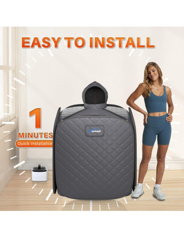 Sauna de Vapor Portátil TOREAD 1000W Plegable para Casa