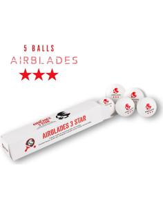 Pelotas de Ping Pong AirBlades 3 Estrellas Paquete de 5 2