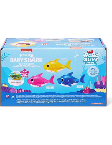 Robo Alive Junior Baby Shark ZURU Tiburón Azul Cantante