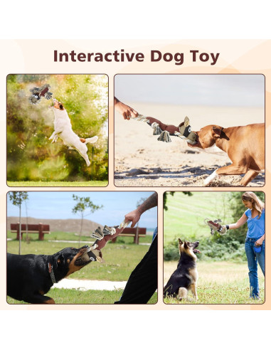 Juguete para Perros IOKHEIRA Burro Grande Duradero Castaño