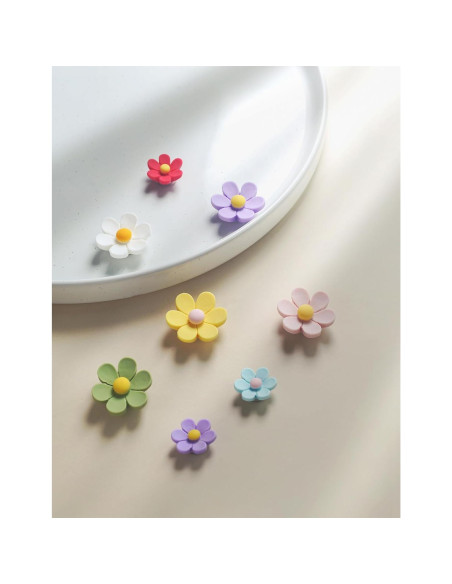 Imanes de Nevera Mymazn 14 Piezas Coloridos 3D Flor