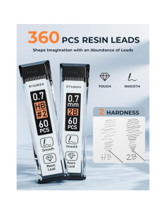 Juego de Lápices Mecánicos STAGEEK 0.7mm 21 Piezas 2