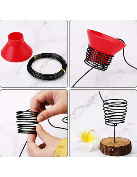 10 Rollos Alambres Bonsái Aluminio Hotop 5 Tamaños 164 m