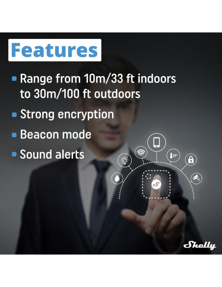 Botón Shelly Blu Tough Mocha | Control Bluetooth IP54