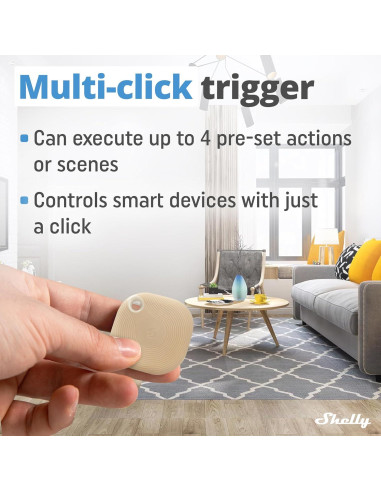 Botón Shelly Blu Tough Mocha | Control Bluetooth IP54