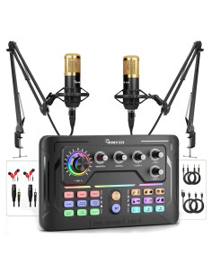 Paquete de Podcast para 2 Personas - Interfaz de Audio MHS133