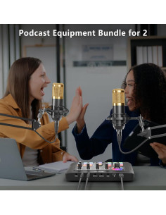 Paquete de Podcast para 2 Personas - Interfaz de Audio MHS133 2