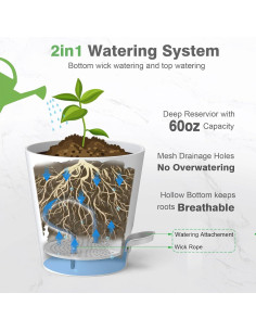 Maceta de Autorriego SwinDuck 30cm con Reservorio 1.78L 2