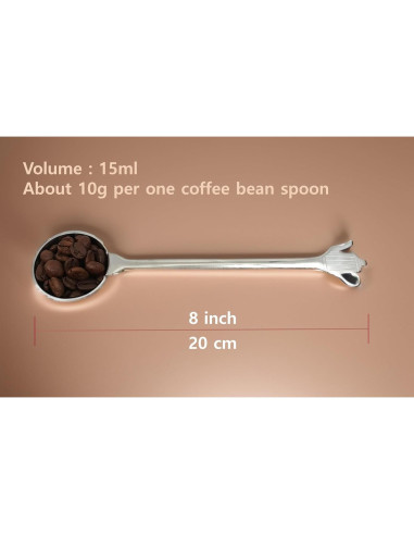 Cuchara de café Popos Store 20 cm acero inoxidable 15 ml