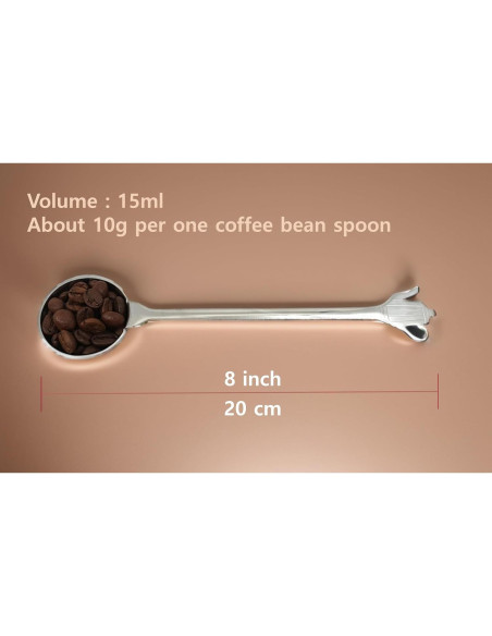Cuchara de café Popos Store 20 cm acero inoxidable 15 ml