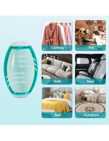 Rodillo Quitapelusas Gel Reutilizable Sea Incrsion Amarillo