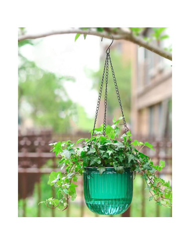 Macetas Colgantes Melphoe 16.5 cm Autorriego Esmeralda