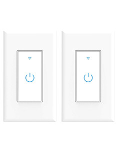 Interruptor Inteligente Wifi Lesim 2 Paquetes Control Remoto