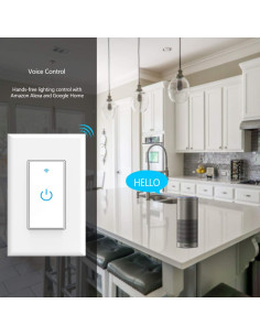 Interruptor Inteligente Wifi Lesim 2 Paquetes Control Remoto 2