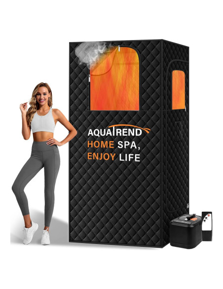 Caja de Sauna Portátil Aquatrend 1200W con Control Remoto