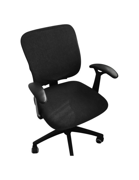 Funda de Silla de Oficina FORCHEER Negra Estirable 2 Piezas