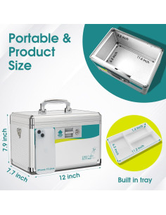 Caja de Seguridad Glosen Mediana 30x19.5x20cm con Cerradura 2