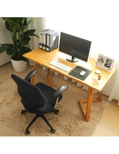 Funda de Silla de Oficina FORCHEER Negra Estirable 2 Piezas