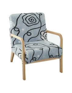 Funda de Silla Deisy Dee Rosa Moderna Antideslizante