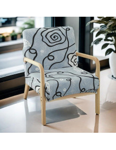 Funda de Silla Deisy Dee Rosa Moderna Antideslizante 2