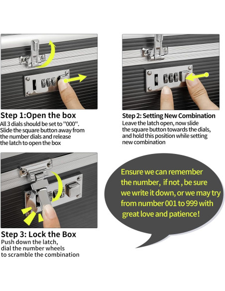 Caja de Medicamentos HEWEI WORKS Mediana Gris con Cerradura