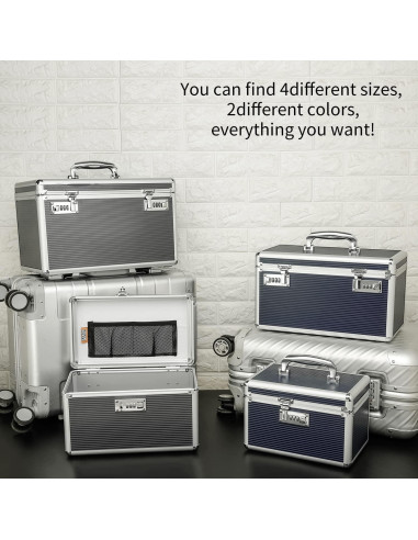 Caja de Medicamentos HEWEI WORKS Mediana Gris con Cerradura