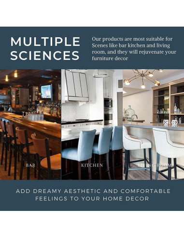 Conjunto de 4 fundas elásticas SearchI para taburetes Flor de bola