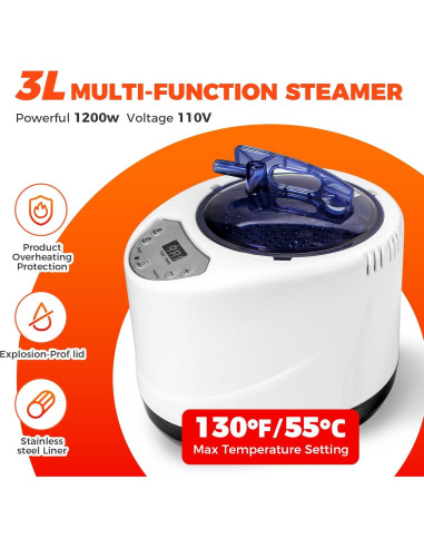 Sauna Portátil Sidasu 80x80x180 cm con Máquina de Vapor 3L