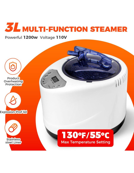 Sauna Portátil Sidasu 80x80x180 cm con Máquina de Vapor 3L