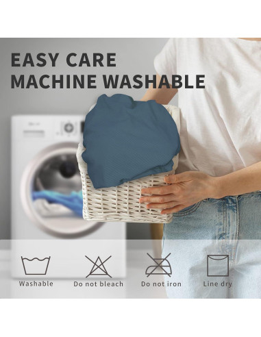 Funda de Silla Easy-Going Impermeable Set de 6 Azul Pizarra