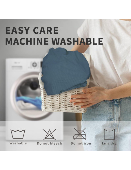 Funda de Silla Easy-Going Impermeable Set de 6 Azul Pizarra