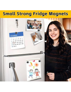 Imanes Neodimio VNDUEEY 16 Pcs Fuerte para Refrigerador 2