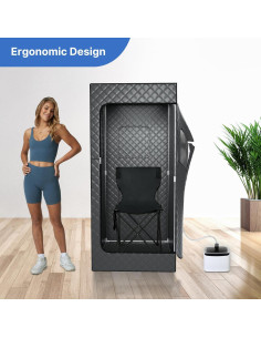 Silla de Sauna Plegable TOREAD para Adultos, Ligera y Compacta 2