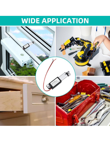 Actuador Lineal Eléctrico NORJIN Mini 12V 20mm 32N