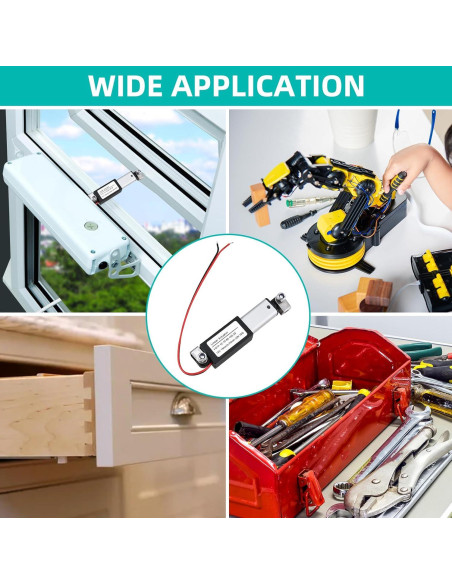 Actuador Lineal Eléctrico NORJIN Mini 12V 20mm 32N