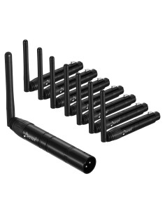 Controlador DMX512 Inalámbrico Donner 8 Piezas Metal Negro