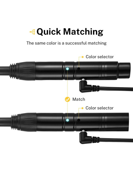 Controlador DMX512 Inalámbrico Donner 8 Piezas Metal Negro