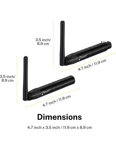 Controlador DMX512 Inalámbrico Donner 8 Piezas Metal Negro